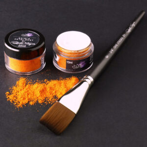 Premium Edible Petal Colouring Dust By Robert Haynes - 10ml, Subtle Orange