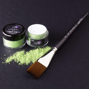 Premium Edible Petal Colouring Dust By Robert Haynes - 10ml, Subtle Green Lustre