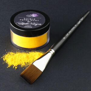 Premium Edible Petal Colouring Dust By Robert Haynes - 50ml, Light Orange