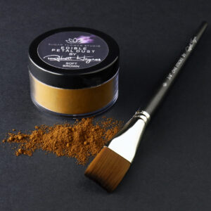 Premium Edible Petal Colouring Dust By Robert Haynes - 50ml, Soft Brown